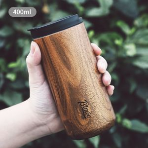 BINCOO Coffee Thermal Cup Ceramic Coated Liner High-end Water Cup for Home and Office Large Capacity 400ML/500ML