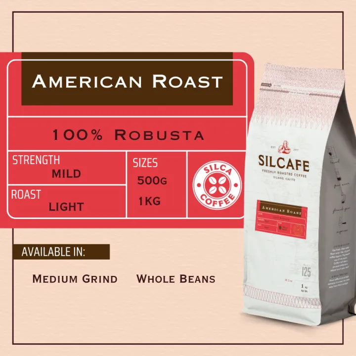 Silcafe%20American%20Roast%20100%25%20Robusta%20light%20roast%20for%20brewed%20coffee%20%20whole%20beans%20and%20ground%20coffee%20500g%201KG%20-%20Image%203