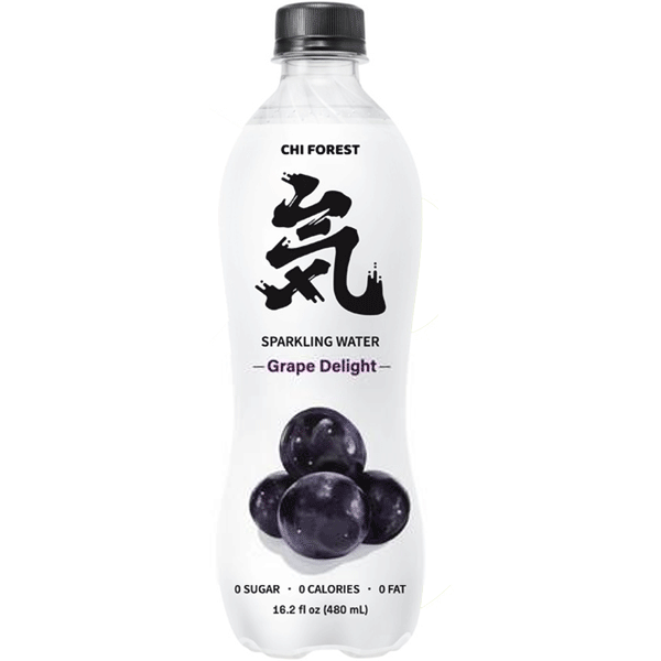 Genki Forest Sparkling Water Grape Delight Flavour 480ml 元气森林