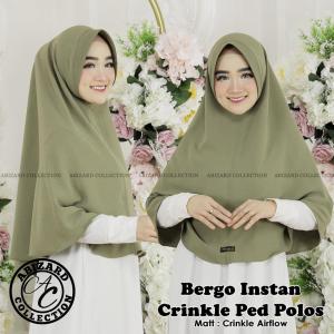 HIJAB BERGO INSTAN CRINKLE PED NON TALI SIZE L (Crinkle AirFlow)