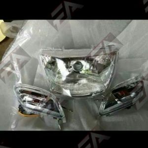 Reflektor Mika Lampu Depan Yamaha Fiz F1Z Vega R Lama – Set Sen Reting Assy (FREE BUBBLE)