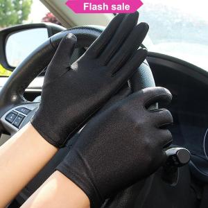 Flash Sale Woman Gloves For Summer Sunscreen Driving Gloves Female Thin Cotton Sweet Solid Color Non-Slip Touchscreen Breathable