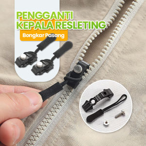 Kepala Resleting Lepas Pasang Zipper Head Anti Slip