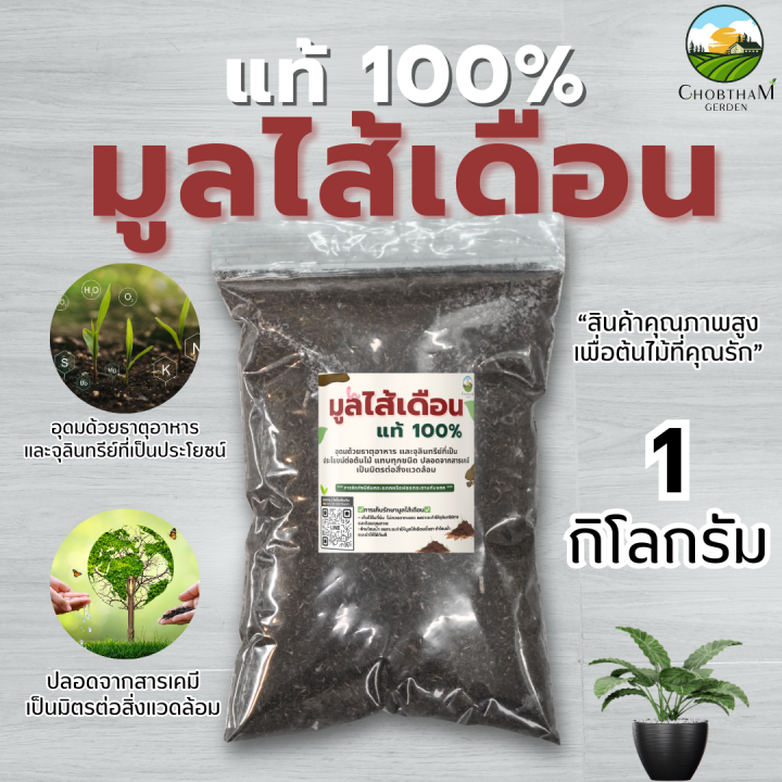 มูลไส้เดือนสายพันธุ์ Blue แท้ 100% เนื้อละเอียด 1 กก.