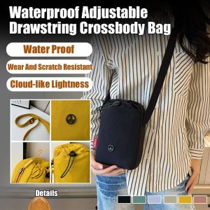 🔥Sale Drawstring shoulder bag Summer lightweight shoulder bag Korean style adjustable crossbody bag Fashionable and simple womens bag Niche design bag