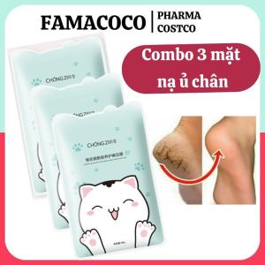 Mặt Nạ Dưỡng Ẩm  Mask Chân Mèo Mặt Nạ Ủ Chân Giúp Da Trắng Mềm và Giảm Nứt Gót Chân FAMACOCO