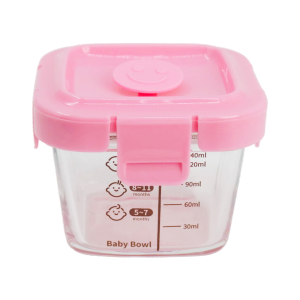 Baby Food Glass Container Box Set Leak Proof Stackable Fruit Snack Container Storage Set Feeding Bowl Safe & Durable