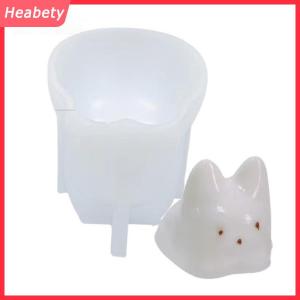 Heabety Pudding mèo nến Khuôn Silicone DIY trừu tượng để làm hương thơm sáp đậu nành handmade xà phòng đất sét thạch cao Epoxy nhựa lễ hội Quà Tặng