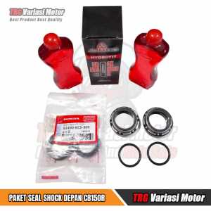 Seal Shock Depan Cb150R Seal Abu CNC Milling Tiger GL Pro Max Megapro Cb150R Satu Set KC-5 Set Oli Jumbo 200 ml