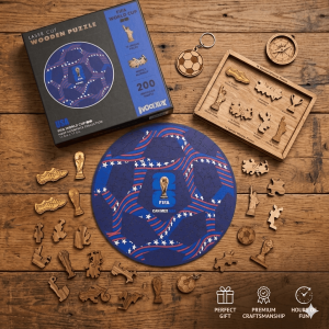 FIFA World Cup Wooden Puzzle 200 Pieces - Premium Craftsmanship - Perfect Gift - Hours of Fun