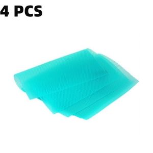 4PCS Refrigerator Mat Multifunction Anti Frost Waterproof Fridge Pad Drawer Antifouling Pad Washable
