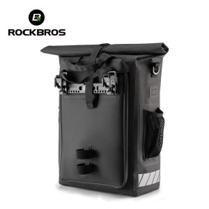 ROCKBROS Bicycle Trunk Bag 13.5-18L Adjustable Large Cpacity Dual-use Cycling Shelf Bag Waterproof Quick Release MTB Road Bike Rear Luggage Carrier Bag Backpack