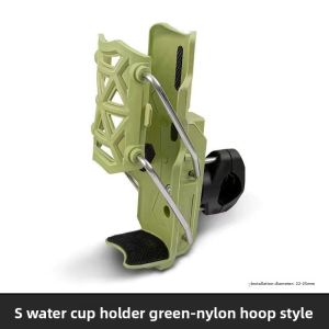 Universal Bike Bottle Holder – 360° Rotating Adjustable for 32-77mm Bottles
