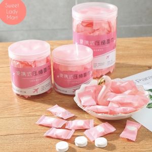 Khăn Mặt Nén Du Lịch Cotton Dày Dặn Chính Hãng 20x22cm