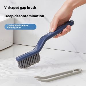 ช่องว่างทรงกลมอเนกประสงค์รูปตัววีของแอนนี่แปรงทำความสะอาดสำหรับห้องน้ำและห้องครัว