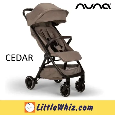 Nuna: TRVL Stroller INCLUDE Raincover & Travel Bag | Compact | Light Weight | 0-22kg | Warranty 2 Years