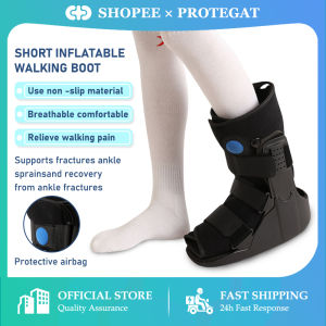 Protegat Health Adjustable Ankle Walker Boot with Airbags and Anti-Slip Damping - New Post-Op Support for Sprained Ankles and Metatarsal Injuries