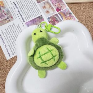 IVYAN Cartoon Turtle Plush Keychain Plush Stuffed Soft Turtle Brooch Cute Bag Name Tag Backpack Decor