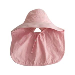 Bé bông mũ bảo hiểm mùa hè Toddler Nam Nữ Mũ che nắng trẻ em cổ bảo vệ Mũ vành với cằm điều chỉnh dây đai Trọng lượng nhẹ