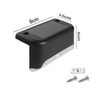 Đèn led năng lượng mặt trời sân vườn gắn bậc cầu thang lan can hàng rào ban công bể cá đèn led trang trí ngoài trời