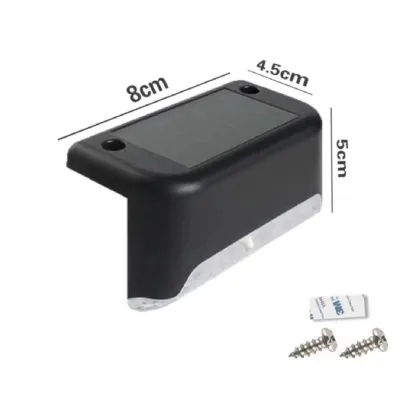 Đèn led năng lượng mặt trời sân vườn gắn bậc cầu thang lan can hàng rào ban công bể cá đèn led trang trí ngoài trời