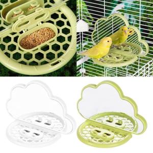 Rõ ràng phản ánh chim gương hình đám mây Vẹt feeders Vẹt còn lại nền tảng cho budgies cockatiels lovebirds
