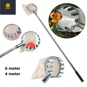 [Free Gift] Fruit Picking Artifact Telescopic Pole Fruit Picker Stainless Steel High Altitude Fruit Picking Pole