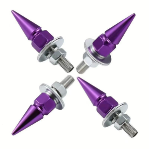 4pcs M6 License Plate Bolts Screw Corrosion Resistant Aluminium Alloy For Secure Car Plate Installation Long Lasting Use