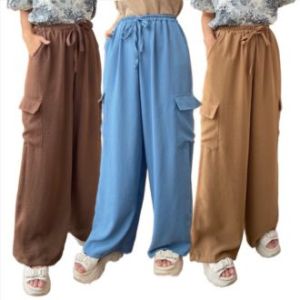 Celana Cargo Cringkle Airflow Wanita premium