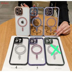 HS-022/CASE GLITTER MAGSAFE MAGNETIC COCLOR LENS IPHONE 11 PROMAX/12/12PRO/12 PROMAX/13/13PRO