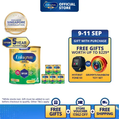 [Bundle of 6] Enfagrow A+ Pro Stage 4 (4Y+) Milk Formula Powder (800g x 6)