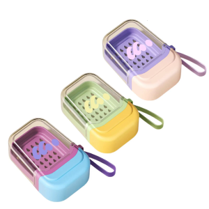 Soap Container With Hanging Hook And Splashes Resistant Lid High Capacity Shampoo Bar Organizers For Outdoor Activity