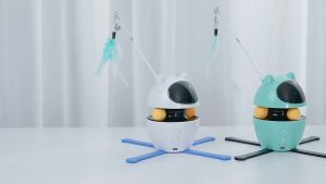 4-In-1 Electric Cat Toy InteractiveToys for Cats Smart Kitten Teasing Toys Led Indoor Cat ToySupplies