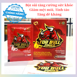 (Gói) Bột sủi tăng cường sức khỏe Tor Bull Power tăng đề kháng giảm mệt mỏi tỉnh táo (H/10 gói)