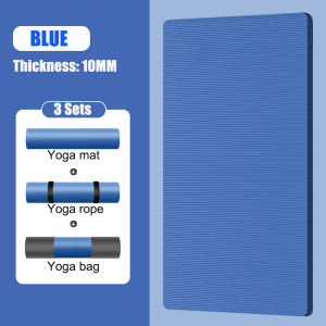 【Rope+Bag】10-12MM Thicker Fitness Mat Non Slip Yoga Mat Denoise Excercise Shock Absorption Workout Mat