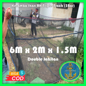 Jangkar Mas - Keramba apung Keramba Ikan Kotak Waring Jaring RK 3 Bar siap pakai ukuran 6x2x15