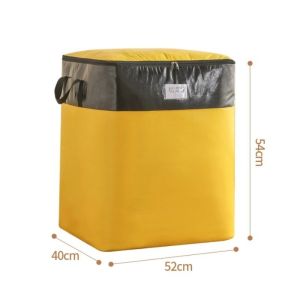 Large Capacity Moving Storage Bag Waterproof Thickened Clothes Quilt Organizer With Zipper Handle
