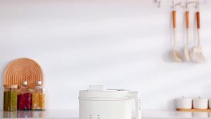 220V 1600MLElectric Rice Cooker Non-stick Ceramic Inner Food Cooking Machine Soup Dessert Stewing Pot With Timing Function
