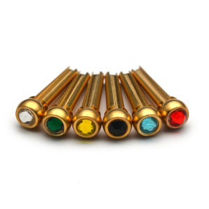 Practical Guitar String Pins Ensuring Secure String Hold Metal Texture Perfect for Music Enthusiasts and Professionals