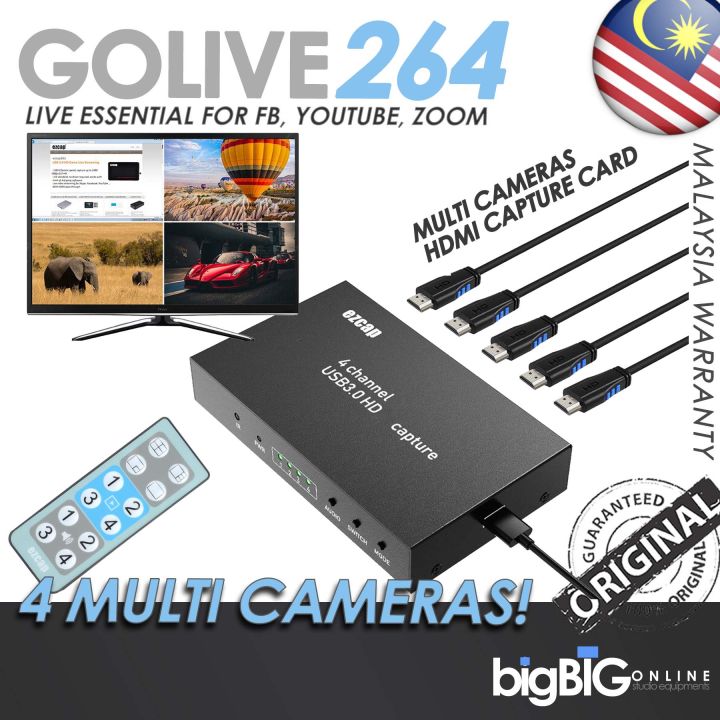 EZCAP 264 4 CH Video Capture Card USB 3.0, capture 4 multi camera video