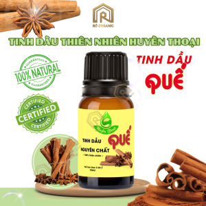 (HCM) Tinh Dầu Quế Thiên Nhiên Nguyên Chất Huyền Thoại Xông Phòng Xua Tà Khí Kiểm Soát Mùi Thanh Lọc Không Khí - Ro Organic