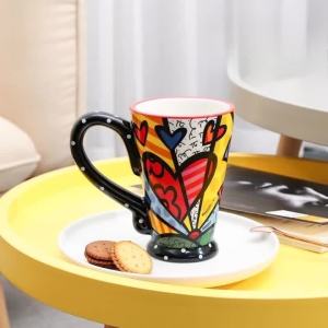 Sacesr Ceramics Mugs Creative Unique Aesthetic Coffee Cups Art Personalized Pretty Drinkware Home Office Kitchen Tableware Accessories 6B2Z9