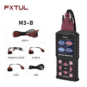 【MRCARTOOL FXTUL M3】Máy quét xe máy Hỗ trợ Đọc/Xóa mã lỗi/Đọc luồng dữ liệu/Kiểm tra điện áp Công cụ chẩn đoán xe máy Máy quét OBD2 xe máy phổ thông dành