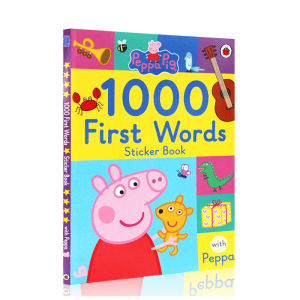 【SG Stock】Peppa Pig 1000 first words sticker book /First 100 words boardbook with lift-the-flap