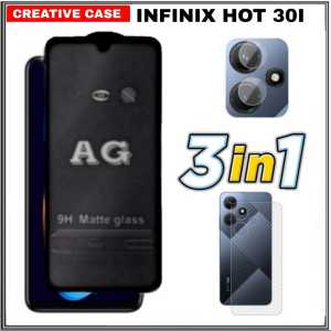PAKET 3 INC 1 TEMPERED GLASS AG MATTE / KACA HITAM / ANTI MINYAK XIAOMI POCO F5 / INFINIX SMART 8 2023 / GT 10 PRO 5G / NOTE 12 2023 / ZERO 5G 2023 / NOTE 30 / NOTE 30 PRO / HOT 30 / HOT 30I / ZERO 20 / HOT 20I / HOT 20 5G 2022