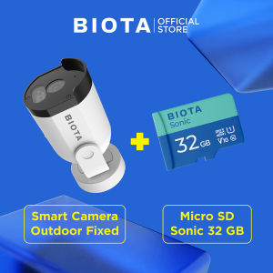 BIOTA Bundling Smart Camera Outdoor Fixed -  Kamera CCTV Outdoor Waterproof Wifi Bisa Pantau Jarak Jauh Di Hp + MicroSD