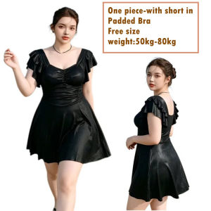 L-3XL Fashion Floral Swimsuit for Womens Beachwear Padded Swimming Bathing Suit One Piece Korean Design Swimwear