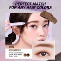 BARENBLISS Like A Pro! Shockproof DuraBrow Pomade Korea / Eyebrow & Eyeliner Pomade 2g / Up To 24H Long Lasting / Waterproof Sweatproof Smudgeproof / Membentuk Menutrisi Menebalkan Alis / Natural Bold / Color Dark Brown Grey / Cosmetic Eyes Makeup Series. 