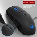 [🇵🇭 Stock&COD] Wireless Mouse For Laptop Bluetooth Mouse Rechargeable Silent Breathing Light 3 Level Adjustable DPI 800/1200/1600 Battery Indicator Ergonomic mouse With USB Receiver. 