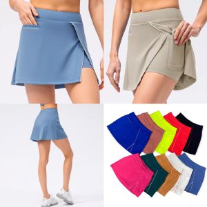 [FreeshipMAX] V001 - Váy tennis xẻ tà 2 lớp phối 2 túi thể thao tập gym yoga nữ vải thun poly 2 da siêu cấp